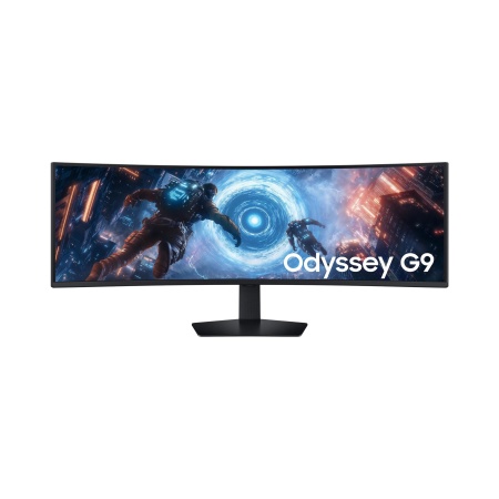 LCD Monitor SAMSUNG LS49FG910EUXEN 49" Gaming/Curved Swivel Height adjustable Tilt Matte Panel VA 5120x1440 32:9 144Hz 1 ms Colour Black LS49FG910EUXEN