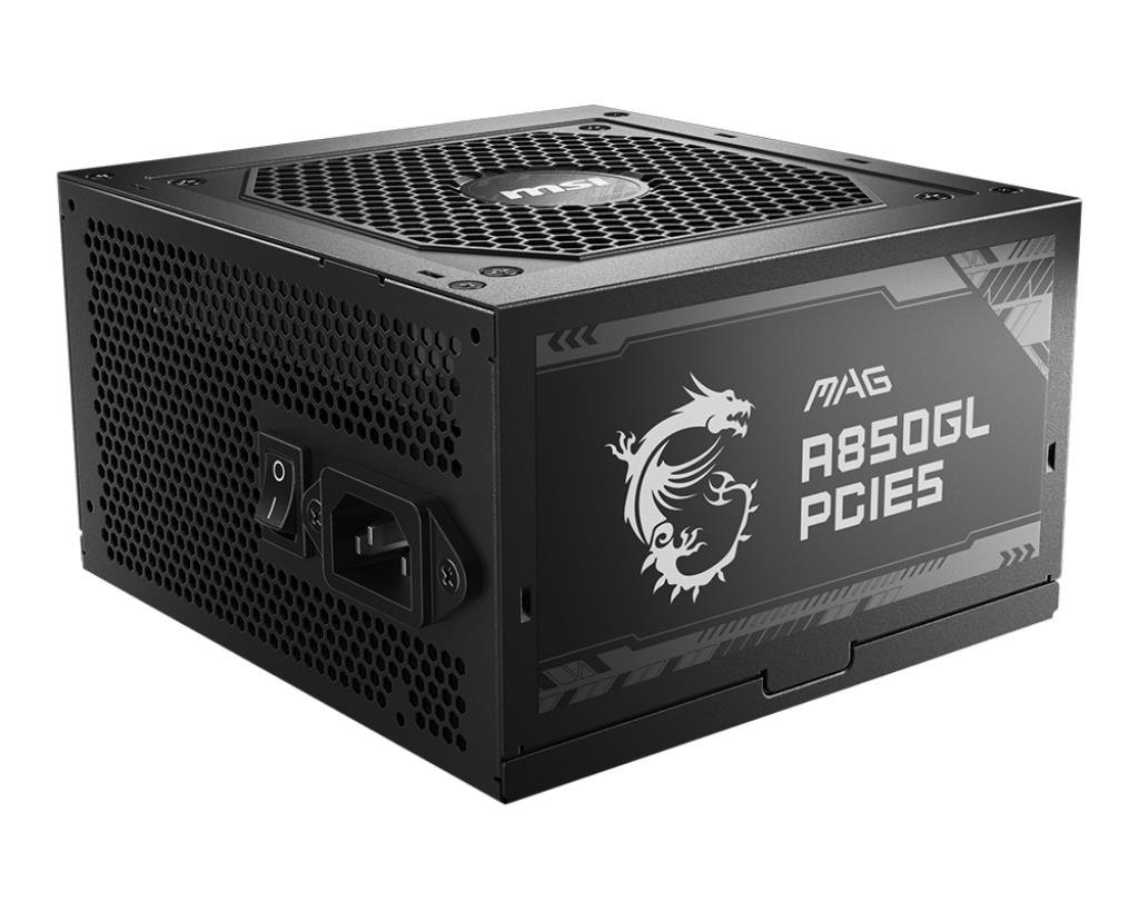 Power Supply MSI 850 Watts Efficiency 80 PLUS GOLD PFC Active MAGA850GLPCIE5