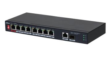 Switch DAHUA PFS3110-8ET1GT1GF-96 Desktop/pedestal 8x10Base-T / 100Base-TX 1x10Base-T / 100Base-TX / 1000Base-T 2x1000Base-T PoE ports 8 96 Watts DH-PFS3110-8ET1GT1GF-96 - Image 2