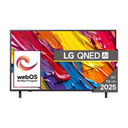 TV Set LG 50" 4K/Smart 3840x2160 Wireless LAN Bluetooth webOS Black 50QNED82A3B