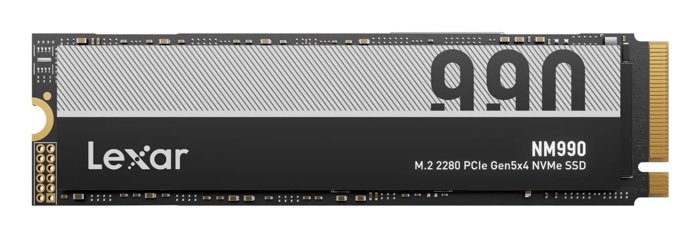 SSD LEXAR NM990 2TB M.2 NVMe Write speed 10000 MBytes/sec Read speed 14000 MBytes/sec 2.45mm TBW 750 TB MTBF 1500000 hours LNM990X002T-RNNNG