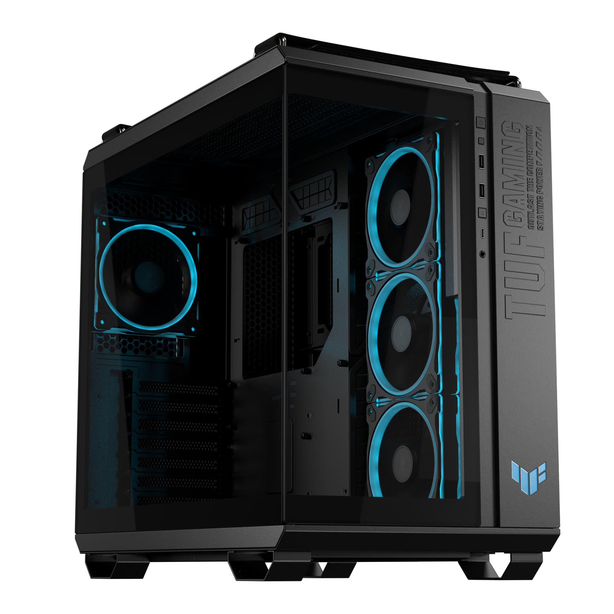Case ASUS TUF Gaming GT502 Horizon MidiTower Case product features Transparent panel Not included ATX MicroATX MiniITX Colour Black TUFGAMINGGT502HORIZON