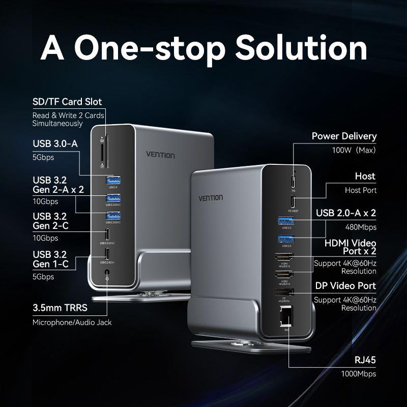 NB ACC DOCKING STATION 15IN1/USB-C MST TPUH0 VENTION - Image 3