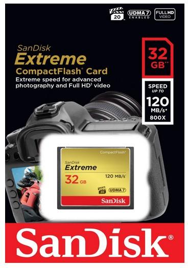 MEMORY COMPACT FLASH 32GB/SDCFXSB-032G-G46 SANDISK - Image 2