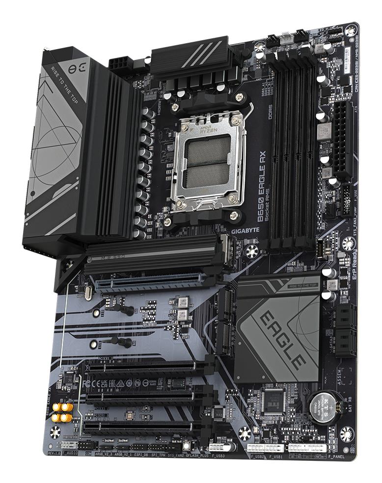 Mainboard GIGABYTE AMD B650 Socket AM5 ATX RAM DDR5-SDRAM 4xSlots Wi-Fi Yes Bluetooth Yes 3xNumber of M.2 (M) slots B650EAGLEAX1.2 - Image 4