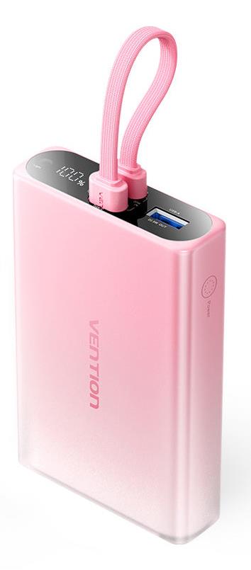 POWER BANK USB 10000MAH 22.5W/PINK FHZP0 VENTION - Image 4