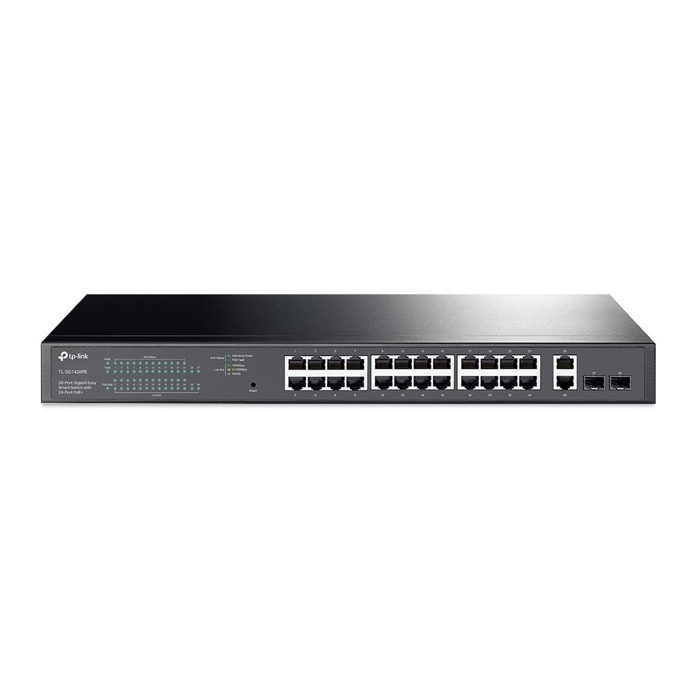 Switch TP-LINK Desktop/pedestal 28x10Base-T / 100Base-TX / 1000Base-T PoE+ ports 24 250 Watts TL-SG1428PE - Image 3