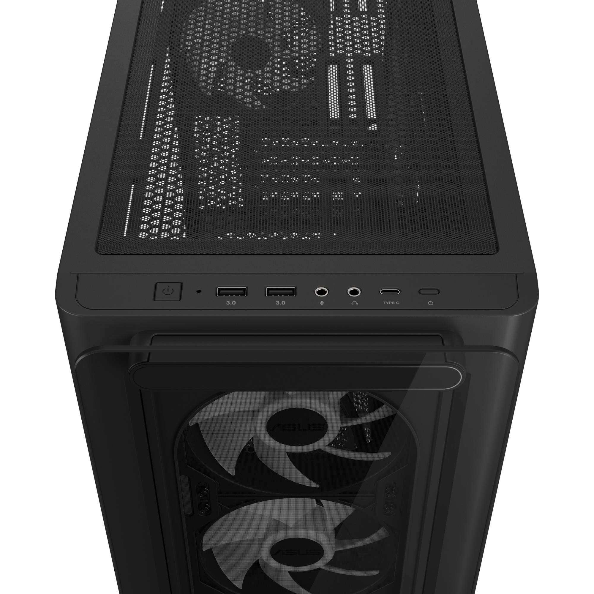 Case ASUS A23 PLUS MidiTower Case product features Transparent panel MicroATX MiniITX Colour Black A23PLUSTG/ARGBBLACK - Image 12