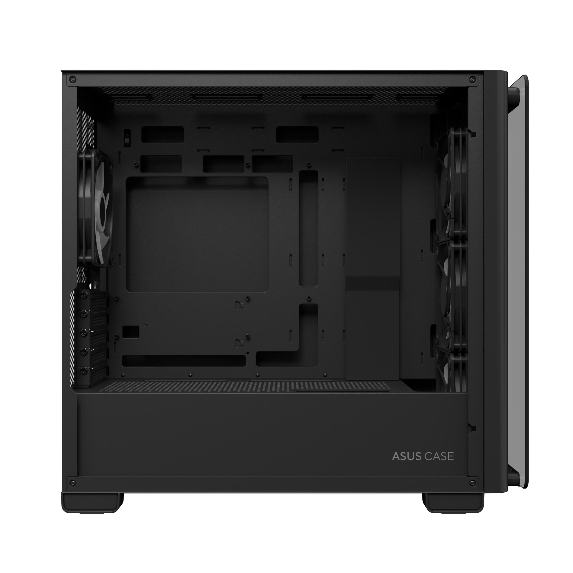 Case ASUS A23 PLUS MidiTower Case product features Transparent panel MicroATX MiniITX Colour Black A23PLUSTG/ARGBBLACK - Image 3