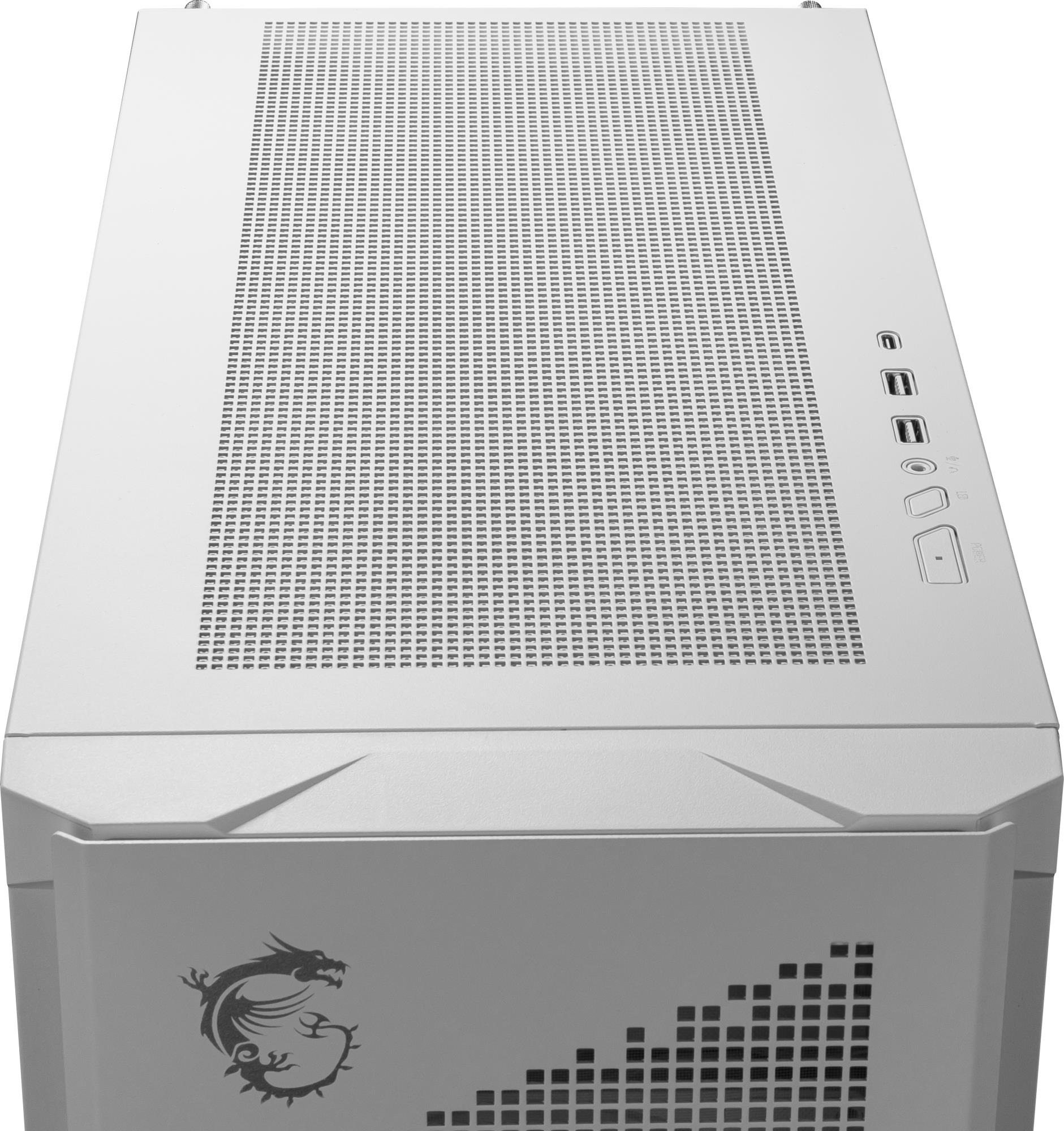 Case MSI ATX/micro ATX/Mini-ITX/EATX White Midi Tower PC VELOX300RAIRFLOWPZWH - Image 12