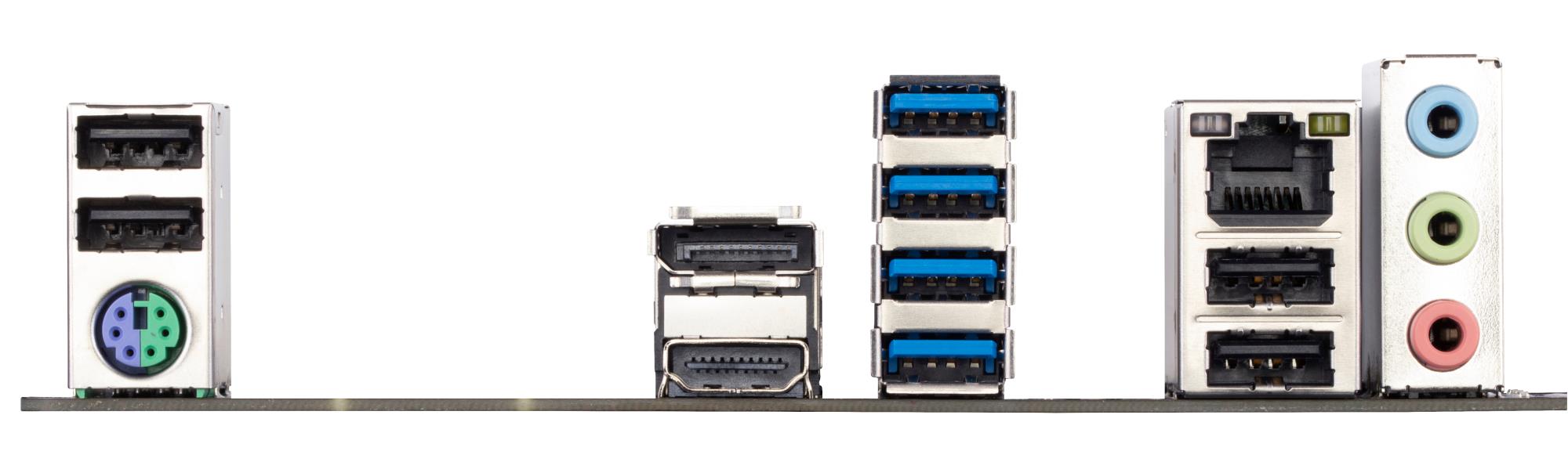 Mainboard GIGABYTE AMD B550 SAM4 Micro-ATX Memory DDR4 Memory slots 4 1xPCI-Express 3.0 1x 1xPCI-Express 4.0 16x 2xM.2 1xHDMI 1xDisplayPort 2xAudio-In 1xAudio-Out 4xUSB 2.0 4xUSB 3.2 1xPS/2 1xRJ45 B550MK - Image 5