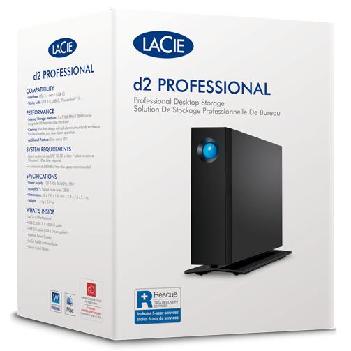 External HDD LACIE d2 Professional STHA20000800 20TB USB-C USB 3.2 Drives 1 STHA20000800 - Image 2