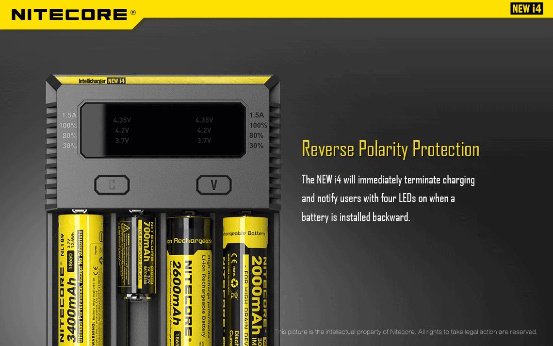 BATTERY CHARGER 4-SLOT/INTELLICHARGER NEW I4 NITECORE - Image 7