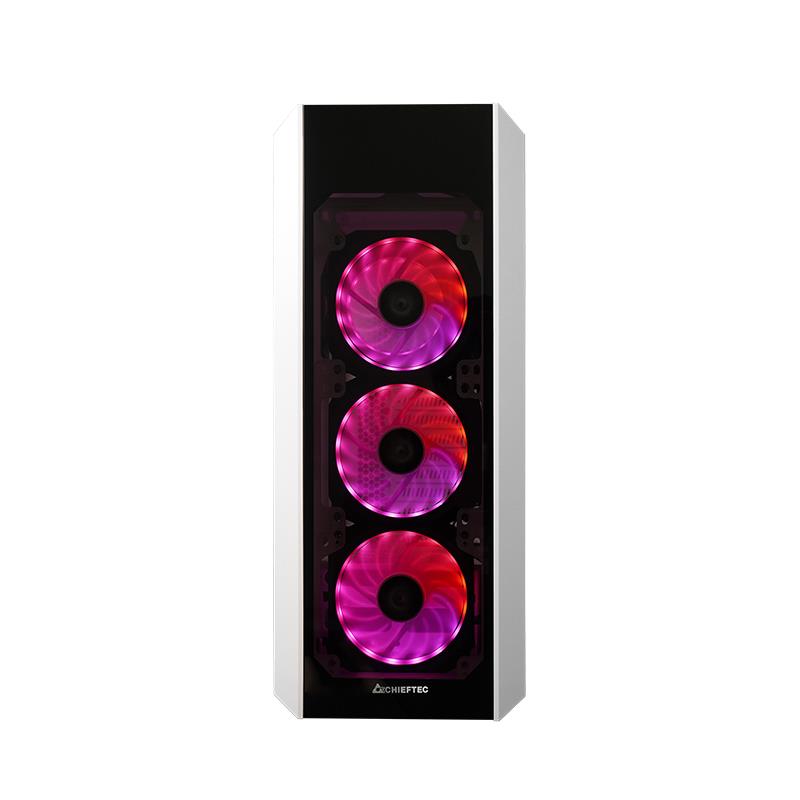 Case CHIEFTEC ATX/micro ATX/Mini-ITX White Midi Tower PC GL-03W-OP - Image 3