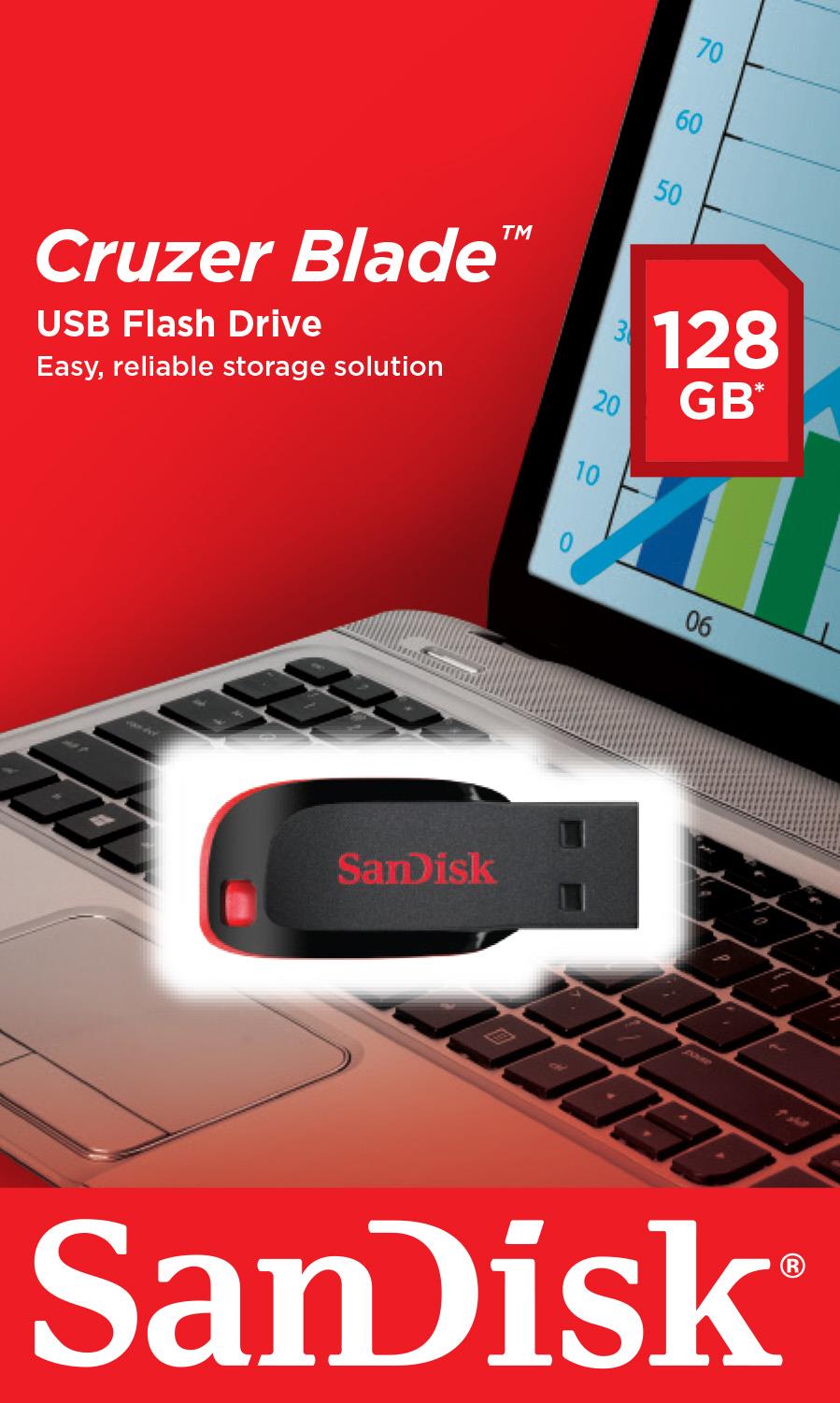 MEMORY DRIVE FLASH USB2 128GB/SDCZ50-128G-B35 SANDISK - Image 9