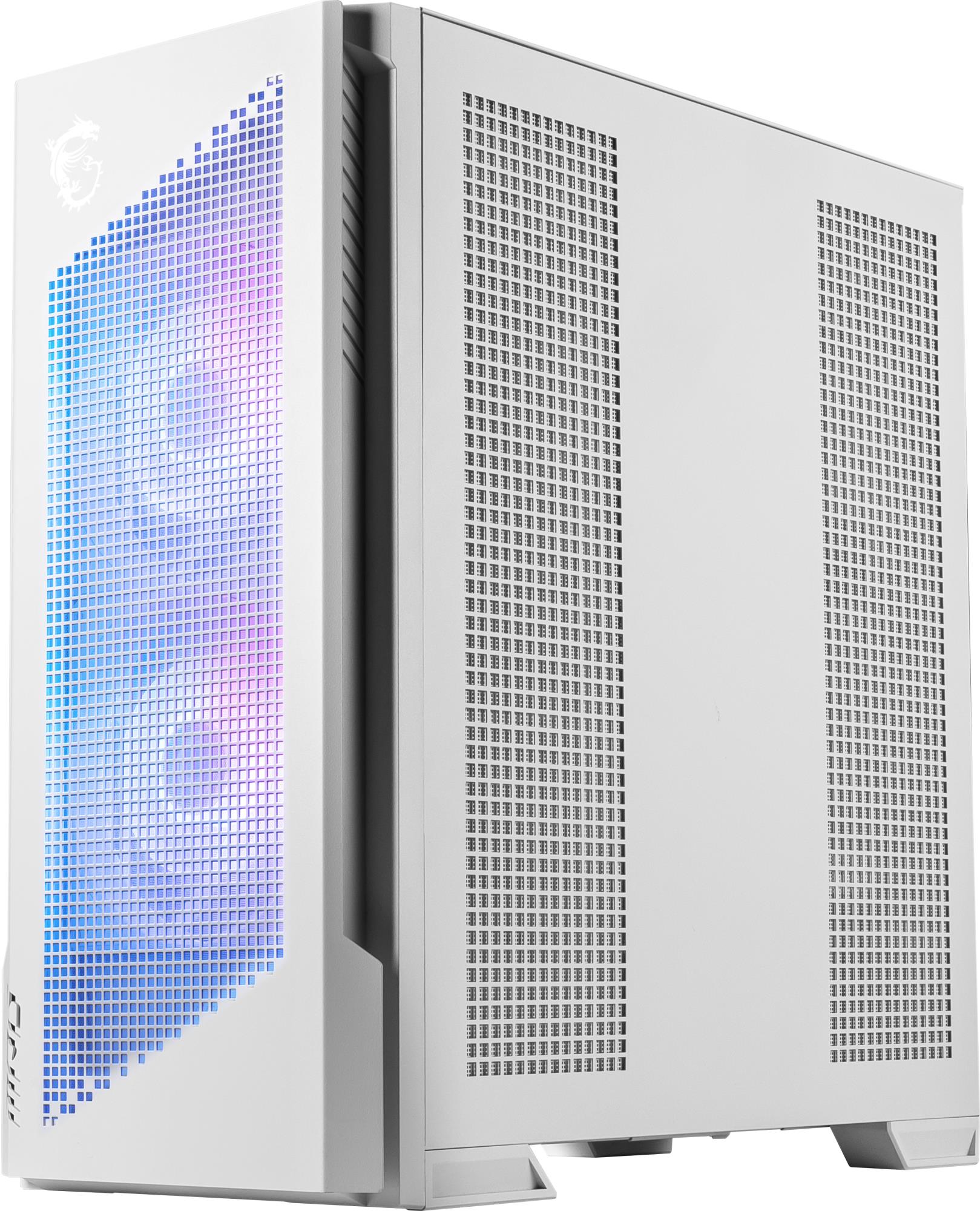 Case MSI ATX/micro ATX/Mini-ITX/EATX White Midi Tower PC VELOX300RAIRFLOWPZWH - Image 8
