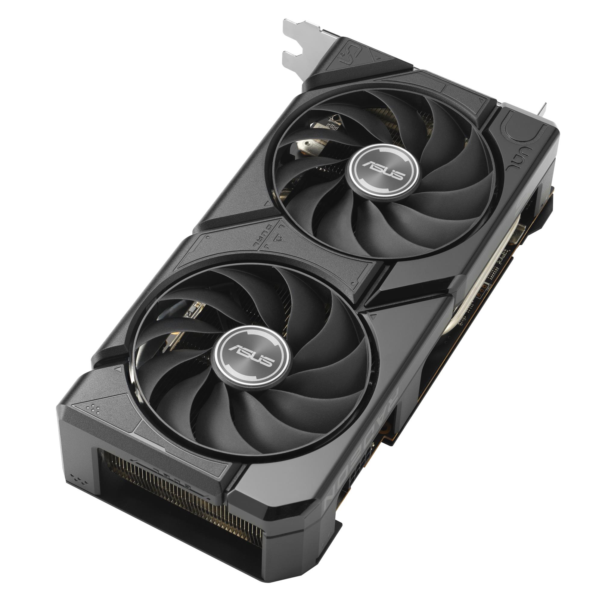 Graphics Card ASUS AMD Radeon RX 7600 8 GB GDDR6 128 bit PCIE 4.0 8x Two and Half Slot Fansink 1xHDMI 3xDisplayPort DUAL-RX7600-O8G-EVO - Image 3