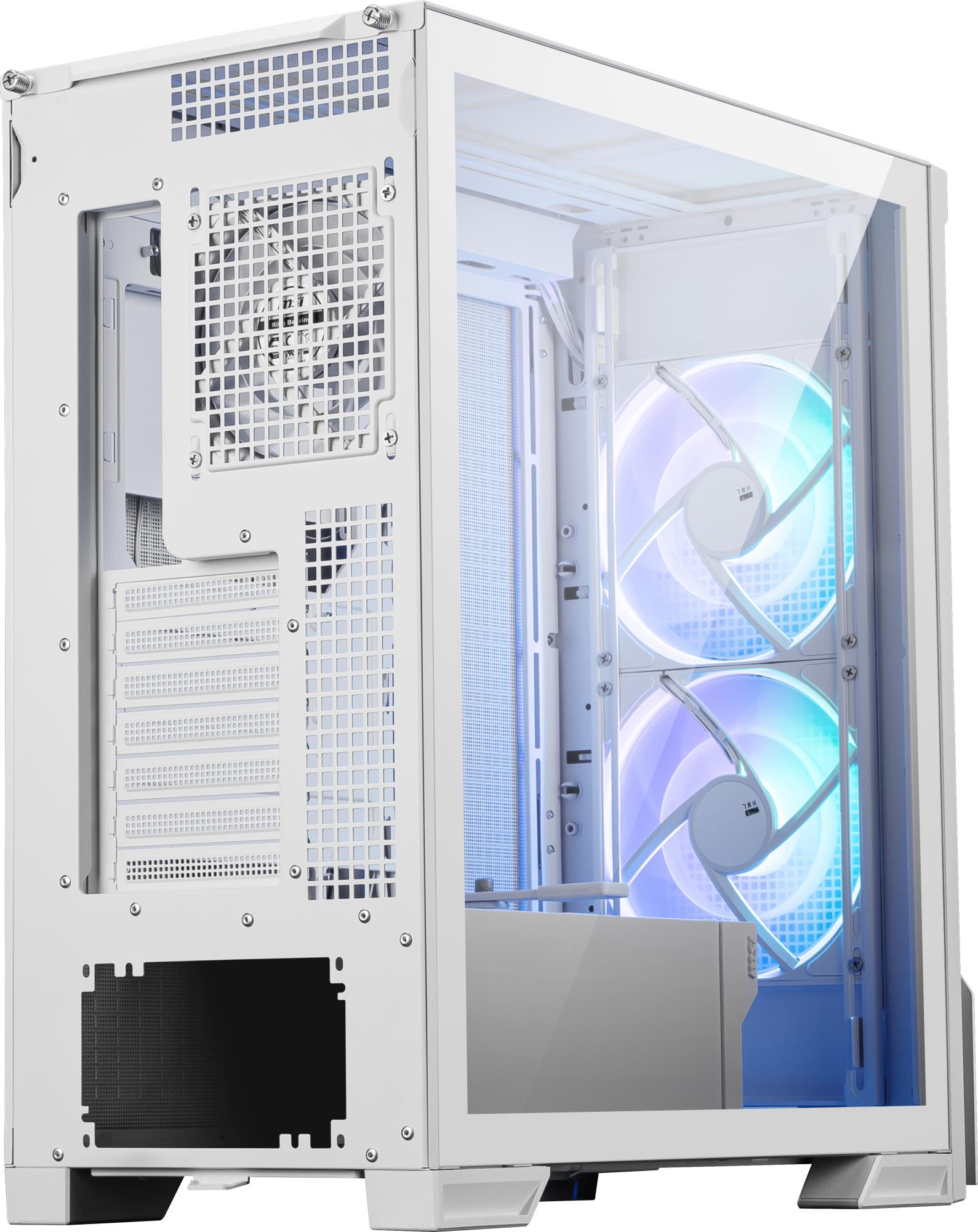 Case MSI ATX/micro ATX/Mini-ITX/EATX White Midi Tower PC VELOX300RAIRFLOWPZWH - Image 10
