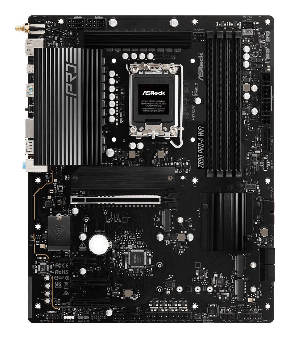 Mainboard ASROCK Intel Z890 LGA1851 ATX Memory DDR5 Memory slots 4 Z890PRO-AWIFI - Image 2