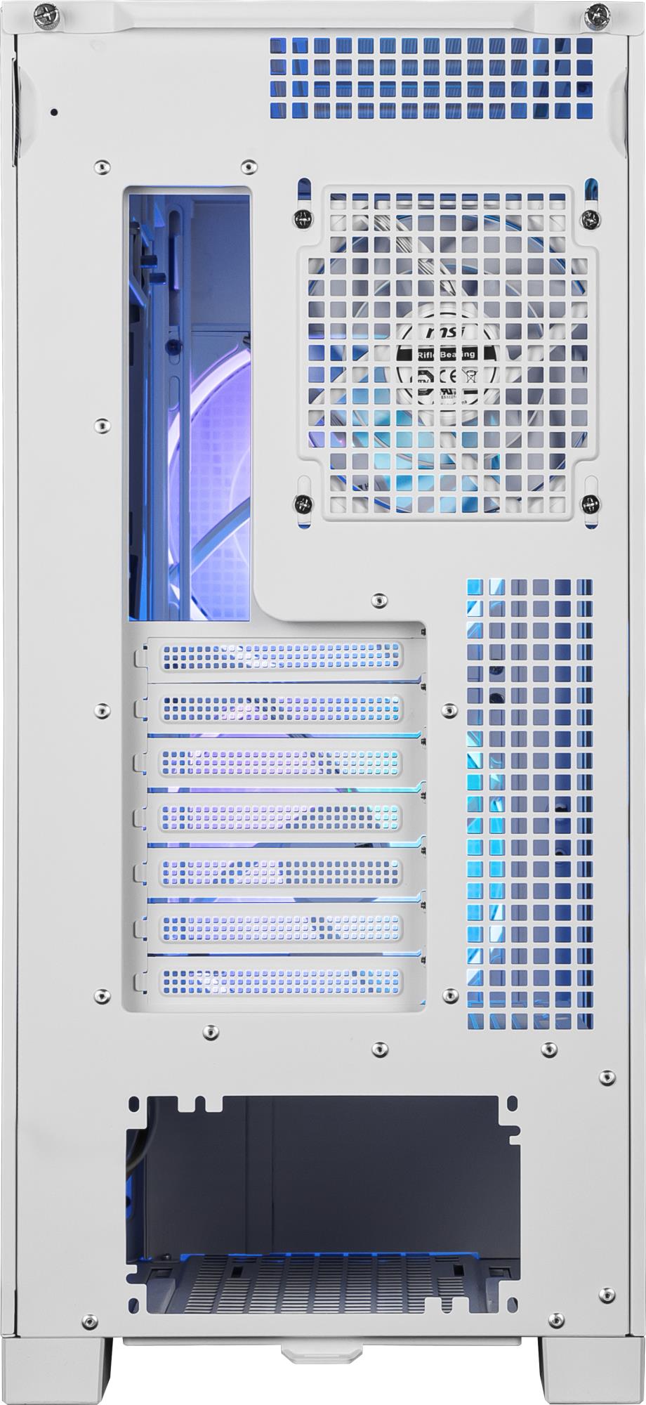 Case MSI ATX/micro ATX/Mini-ITX/EATX White Midi Tower PC VELOX300RAIRFLOWPZWH - Image 5
