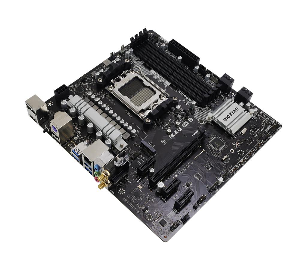 Mainboard BIOSTAR AMD A620 SAM5 Micro-ATX Memory DDR5 Memory slots 4 1xPCI-Express 3.0 1x 2xPCI-Express 4.0 1x 1xPCI-Express 4.0 16x 1xM.2 1xHDMI 1xDisplayPort 2xUSB 2.0 4xUSB 3.2 1xPS/2 1xRJ45 3xAudio port A620MP-EPRO - Image 7