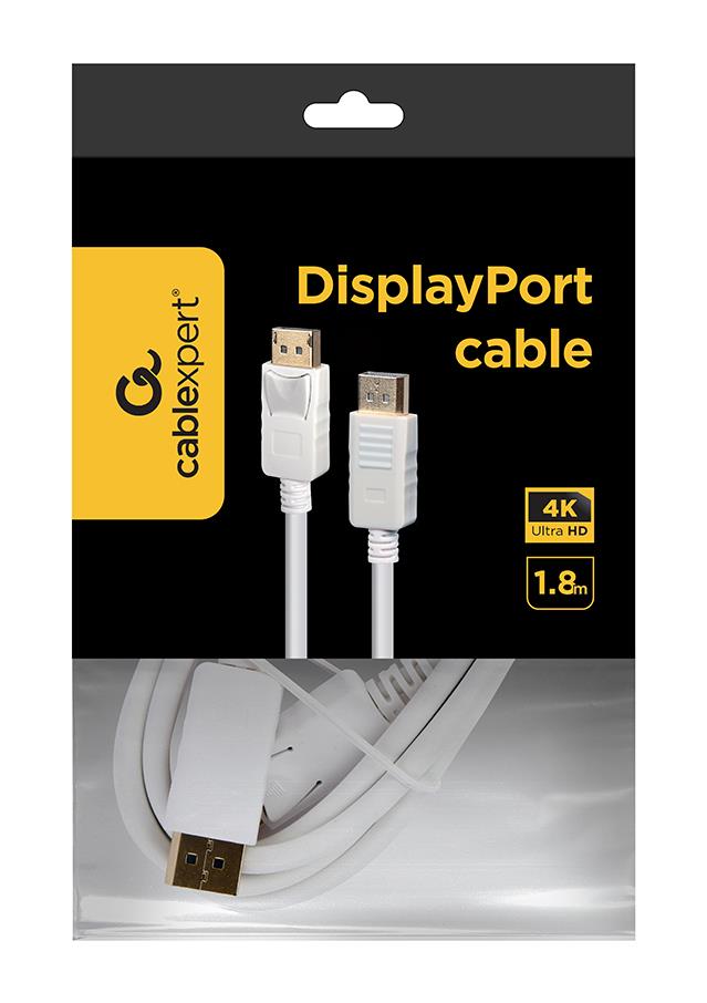 CABLE DISPLAY PORT 1.8M/WHITE CC-DP2-6-W GEMBIRD - Image 4