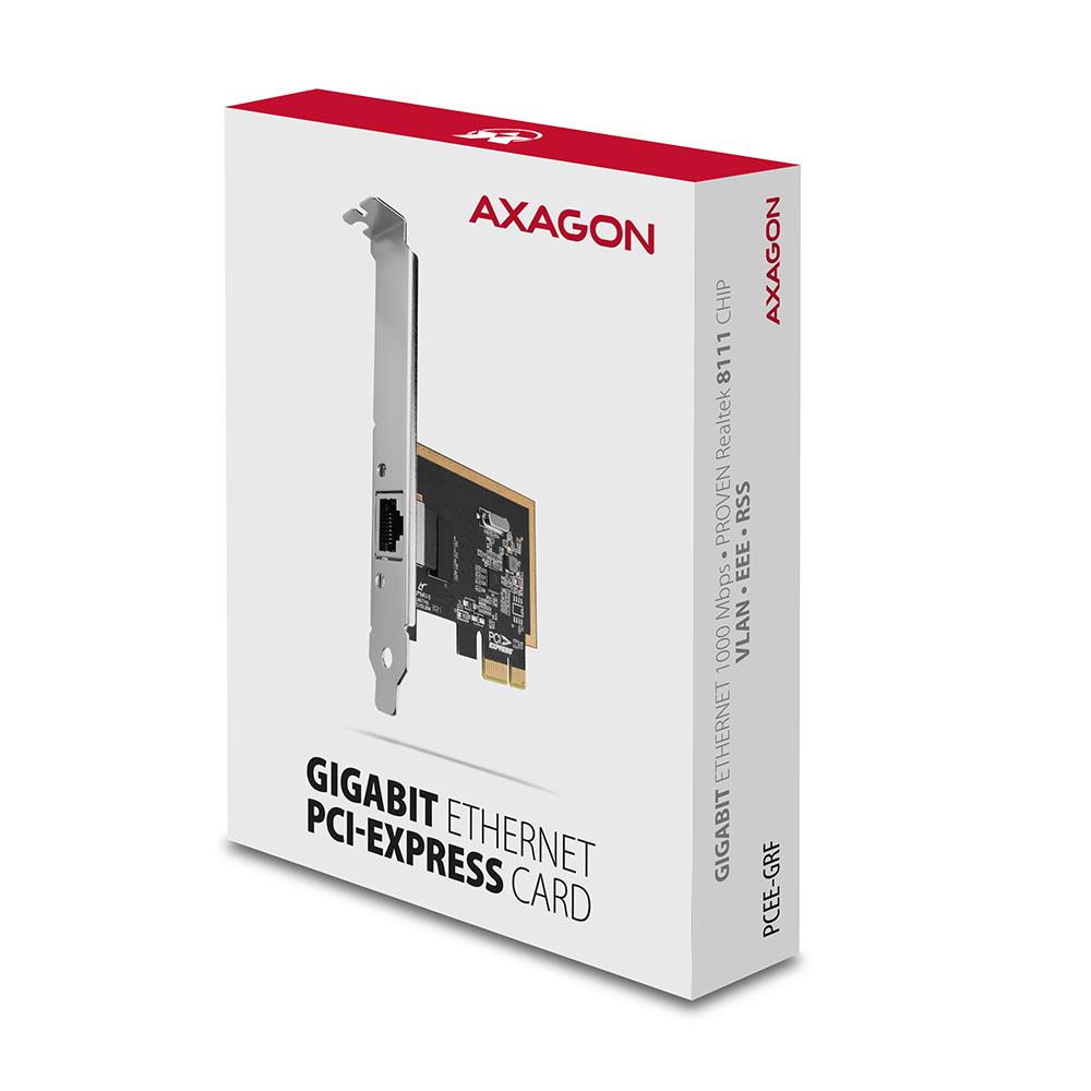 NET CARD PCIE 1GBE 1PORT/SP&LP PCEE-GRF AXAGON - Image 10