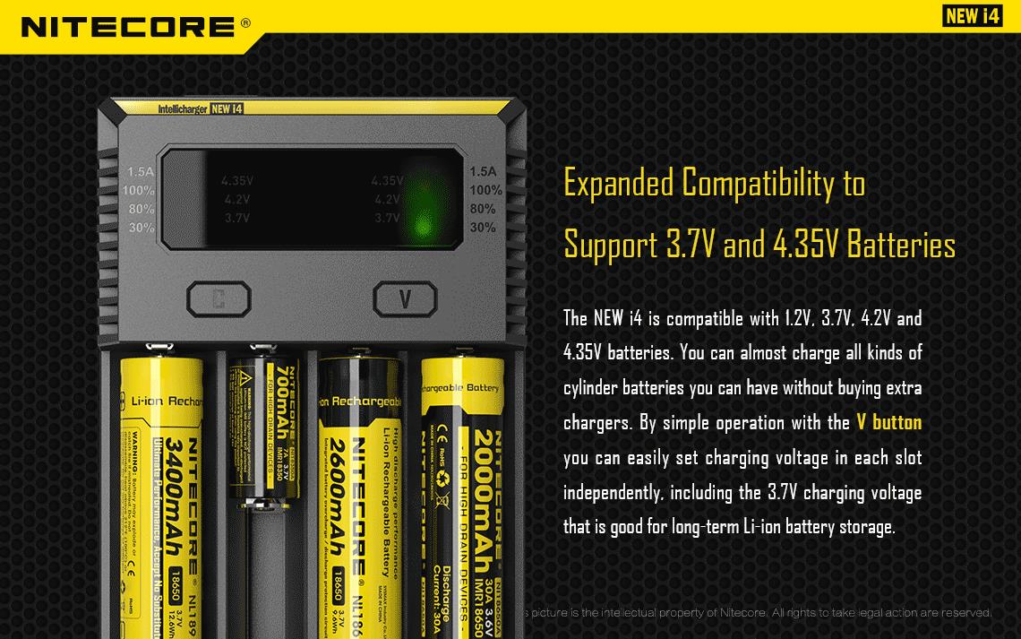BATTERY CHARGER 4-SLOT/INTELLICHARGER NEW I4 NITECORE - Image 9