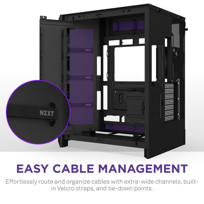 Case NZXT ATX/micro ATX/Mini-ITX/EATX Black Midi Tower PC CM-H92FB-R1 - Image 9