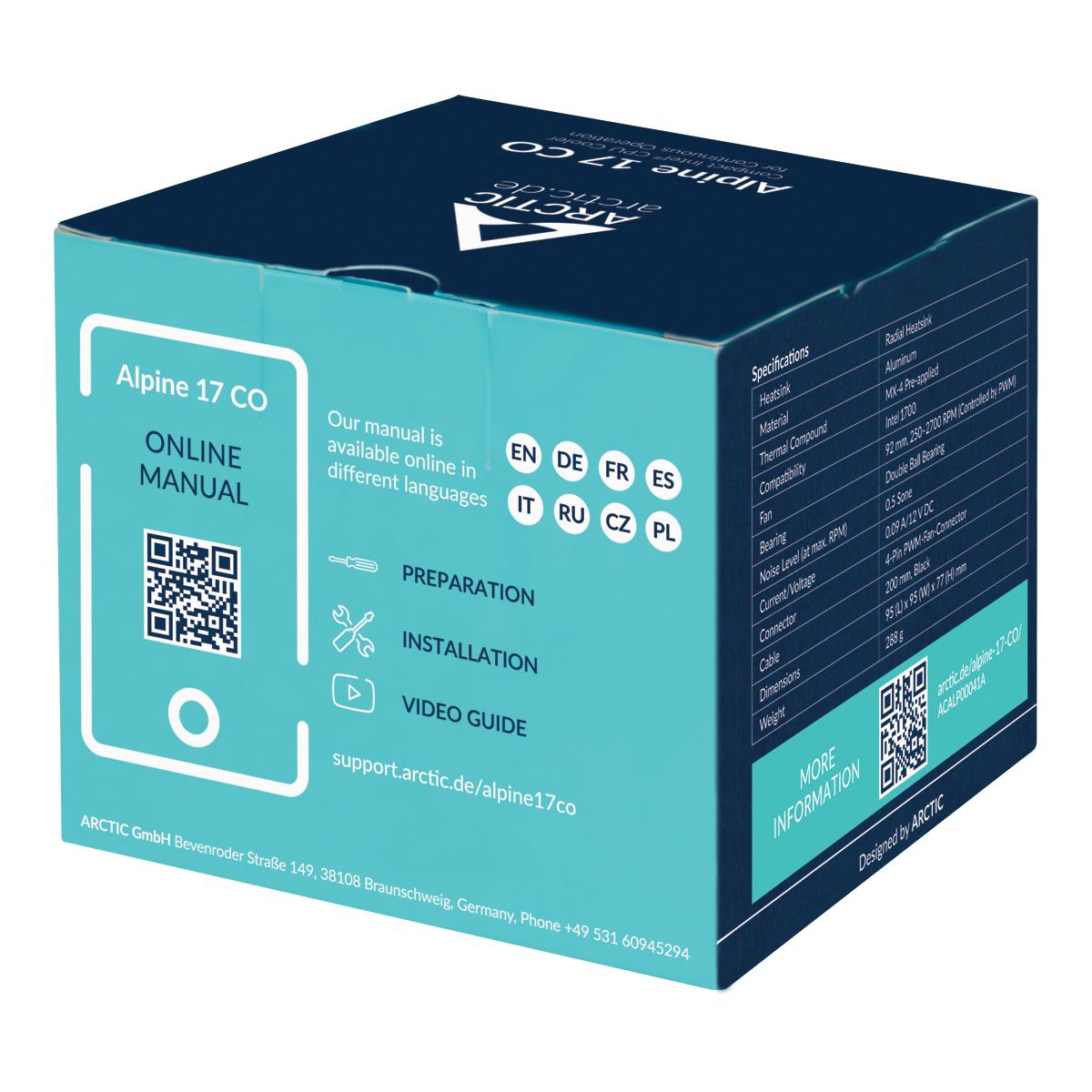 CPU COOLER S1700/ACALP00041A ARCTIC - Image 13