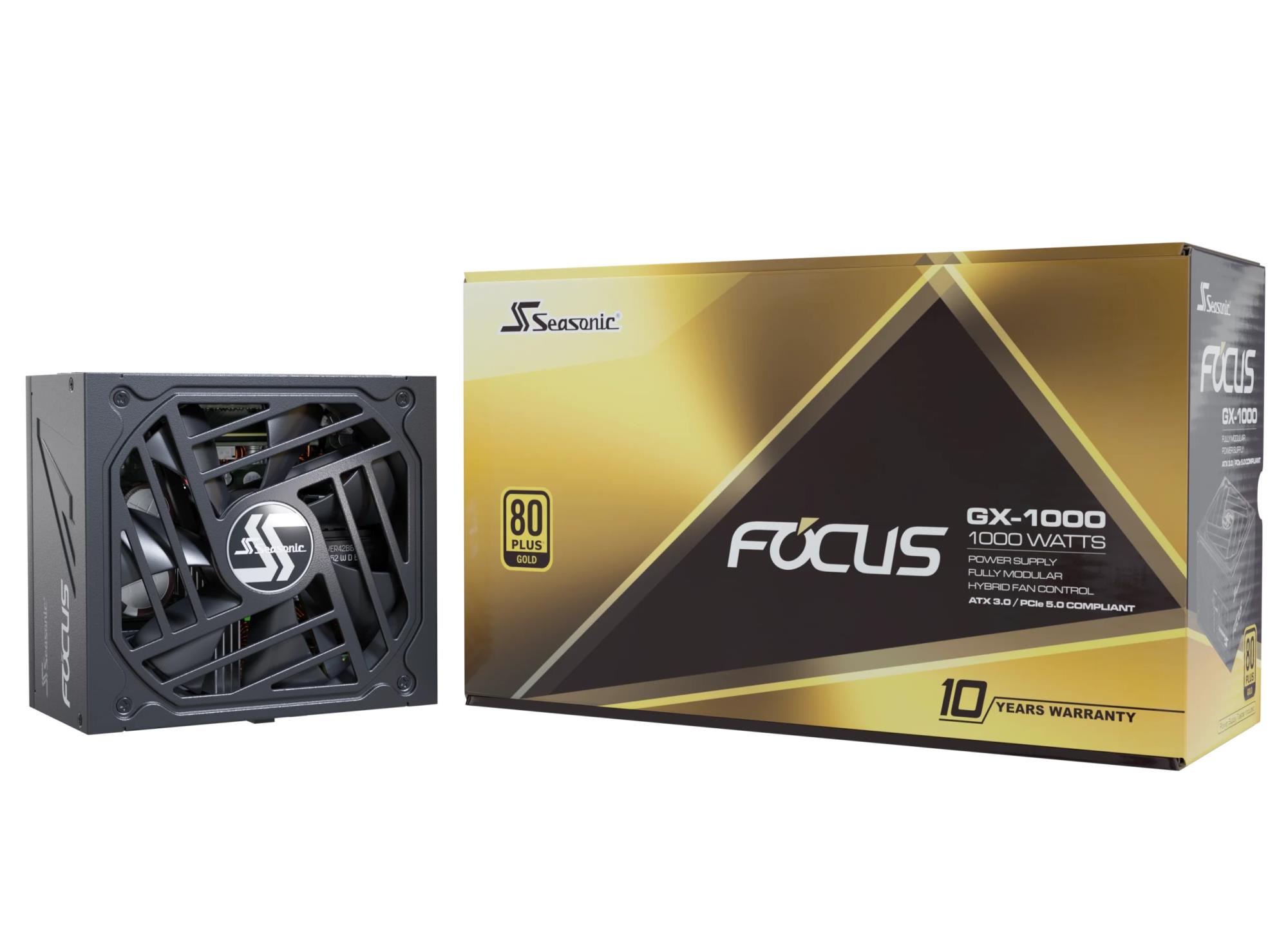 Power Supply SEASONIC FOCUS GX ATX 3.0 1000 Watts Efficiency 80 PLUS GOLD MTBF 100000 hours FOCUS-GX-1000-V4 - Image 8