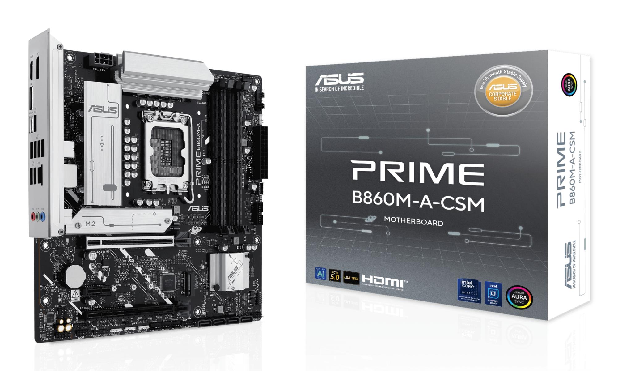Mainboard ASUS Intel B860 Express LGA1851 Micro-ATX Memory DDR5 Memory slots 4 PRIMEB860M-A-CSM - Image 9