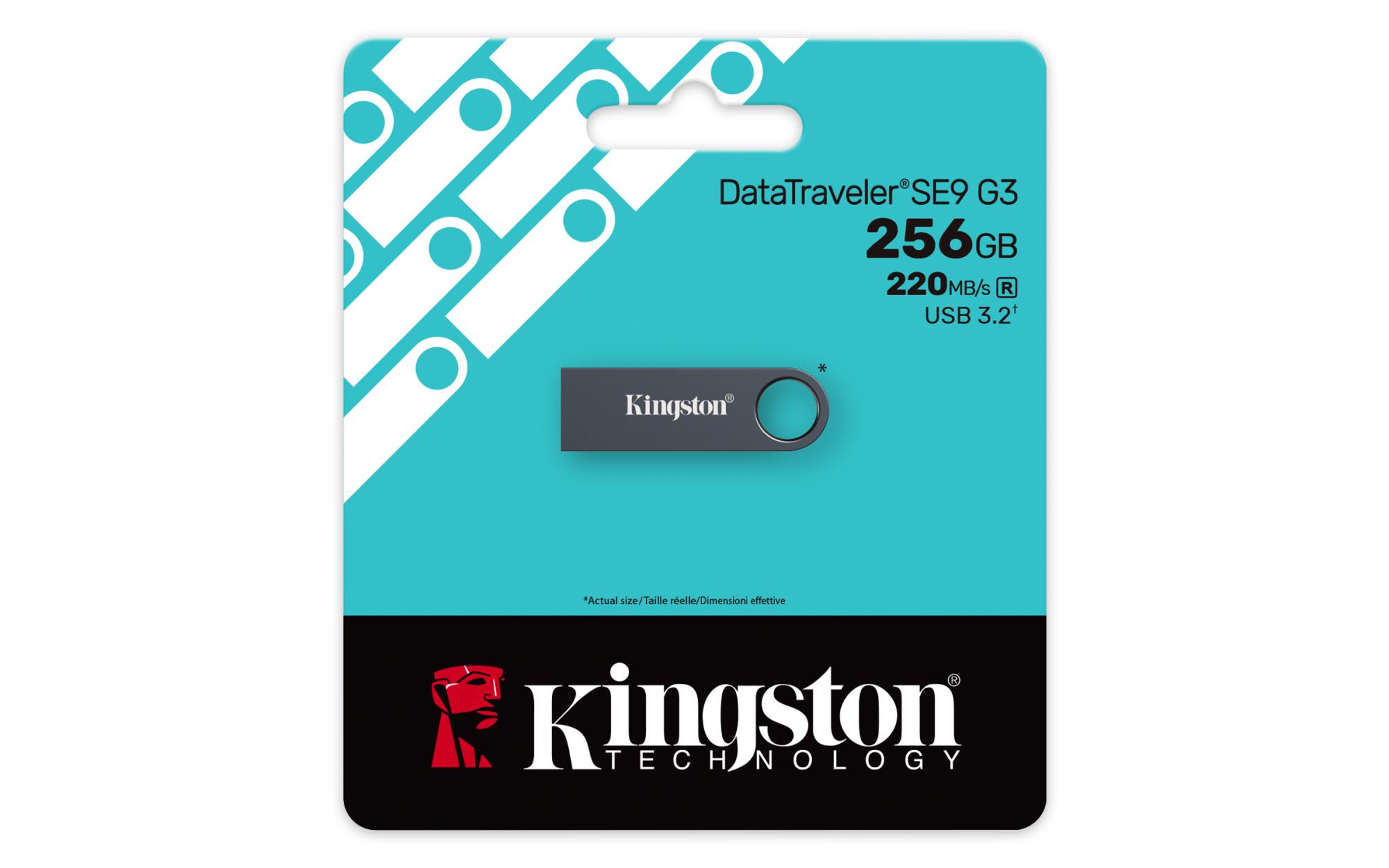 MEMORY DRIVE FLASH USB3.2 256G/SE9 G3 KE-U2X256-1AC KINGSTON - Image 4