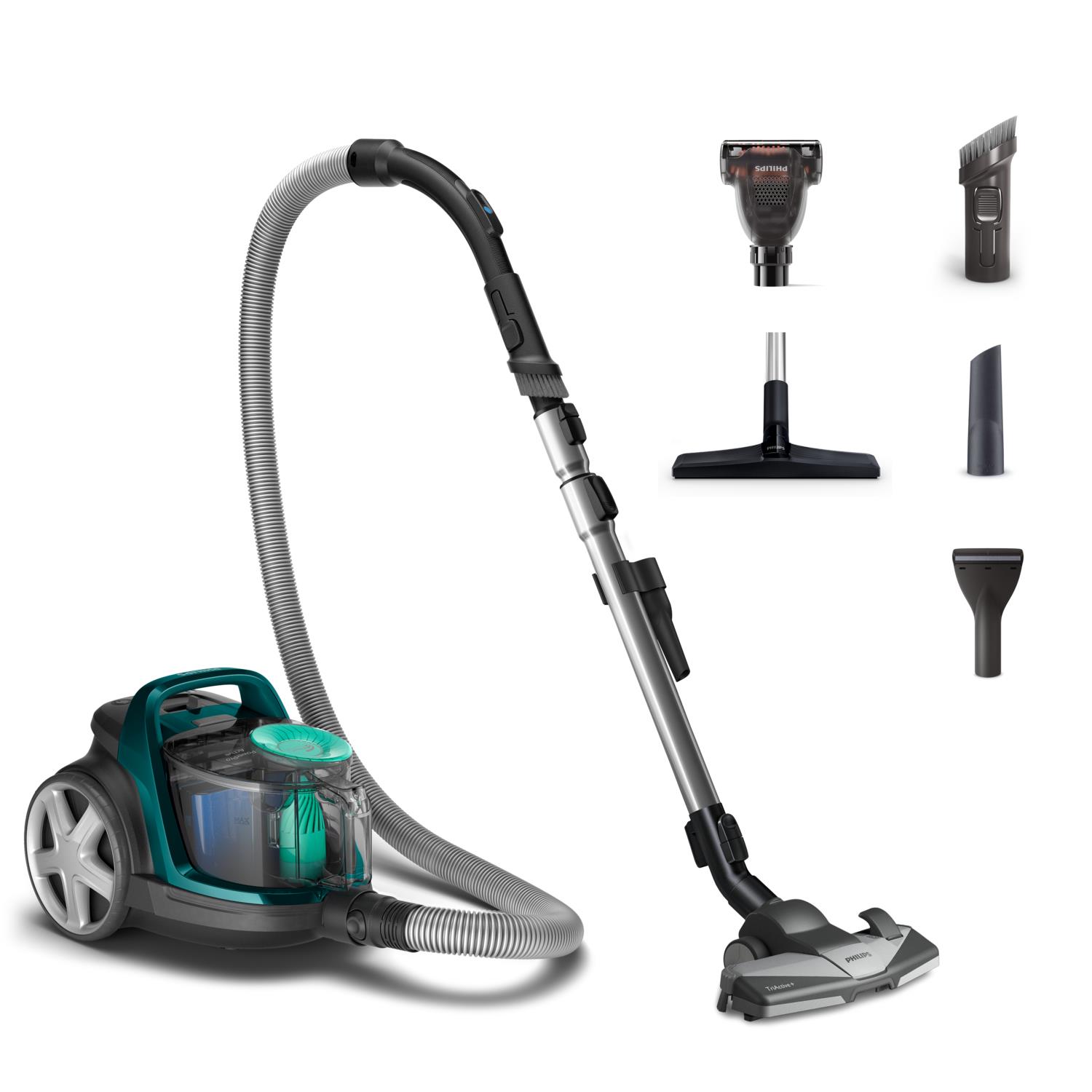 Vacuum Cleaner PHILIPS Bagless 900 Watts Capacity 1.5 l Noise 77 dB Dark Grey Weight 5.3 kg FC9556/09 - Image 3