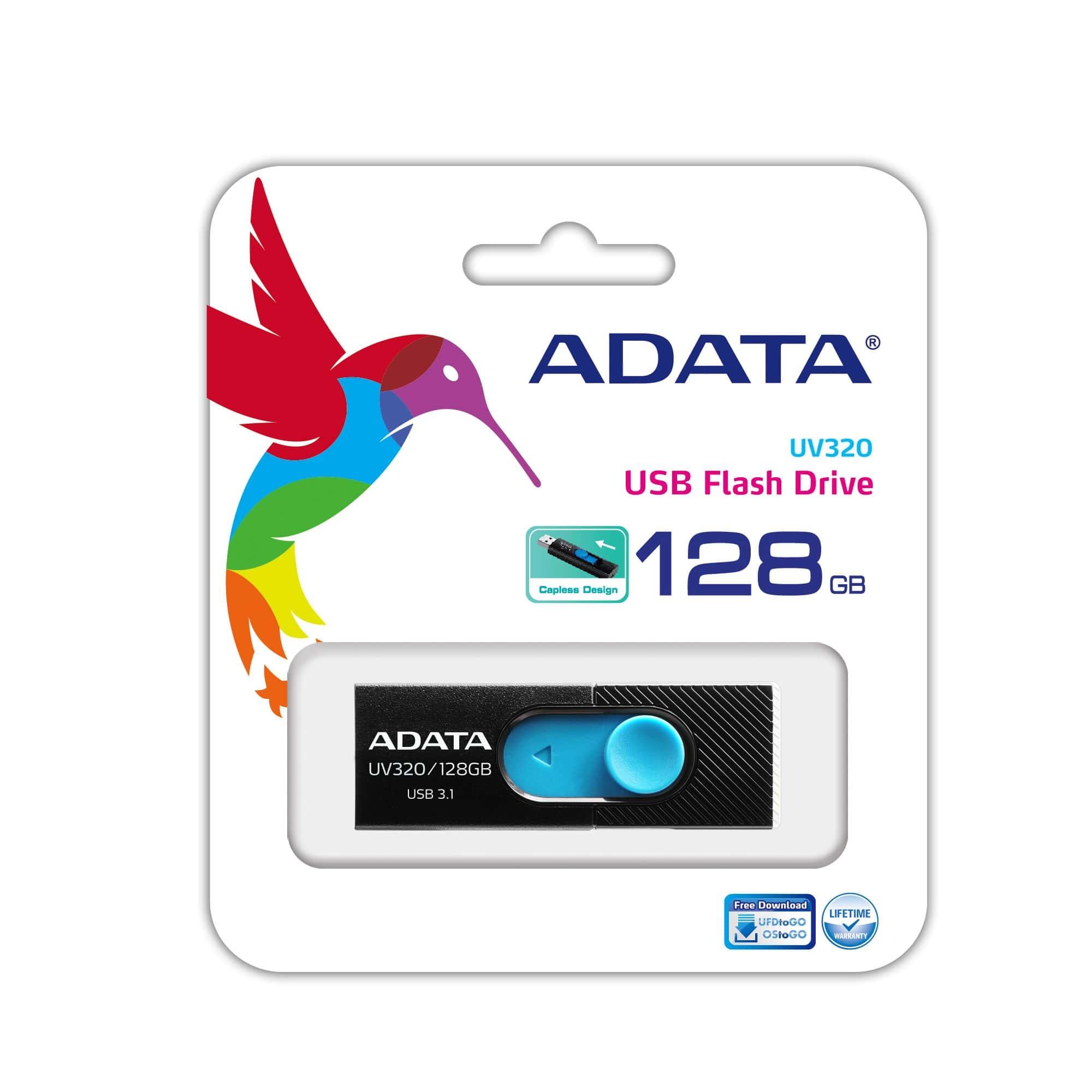 MEMORY DRIVE FLASH USB3 128GB/BLACK AUV320-128G-RBKBL ADATA - Image 5