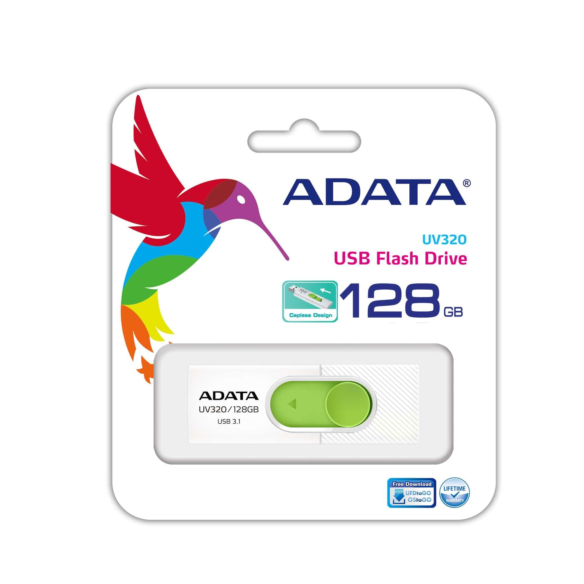MEMORY DRIVE FLASH USB3 128GB/WHITE AUV320-128G-RWHGN ADATA - Image 5
