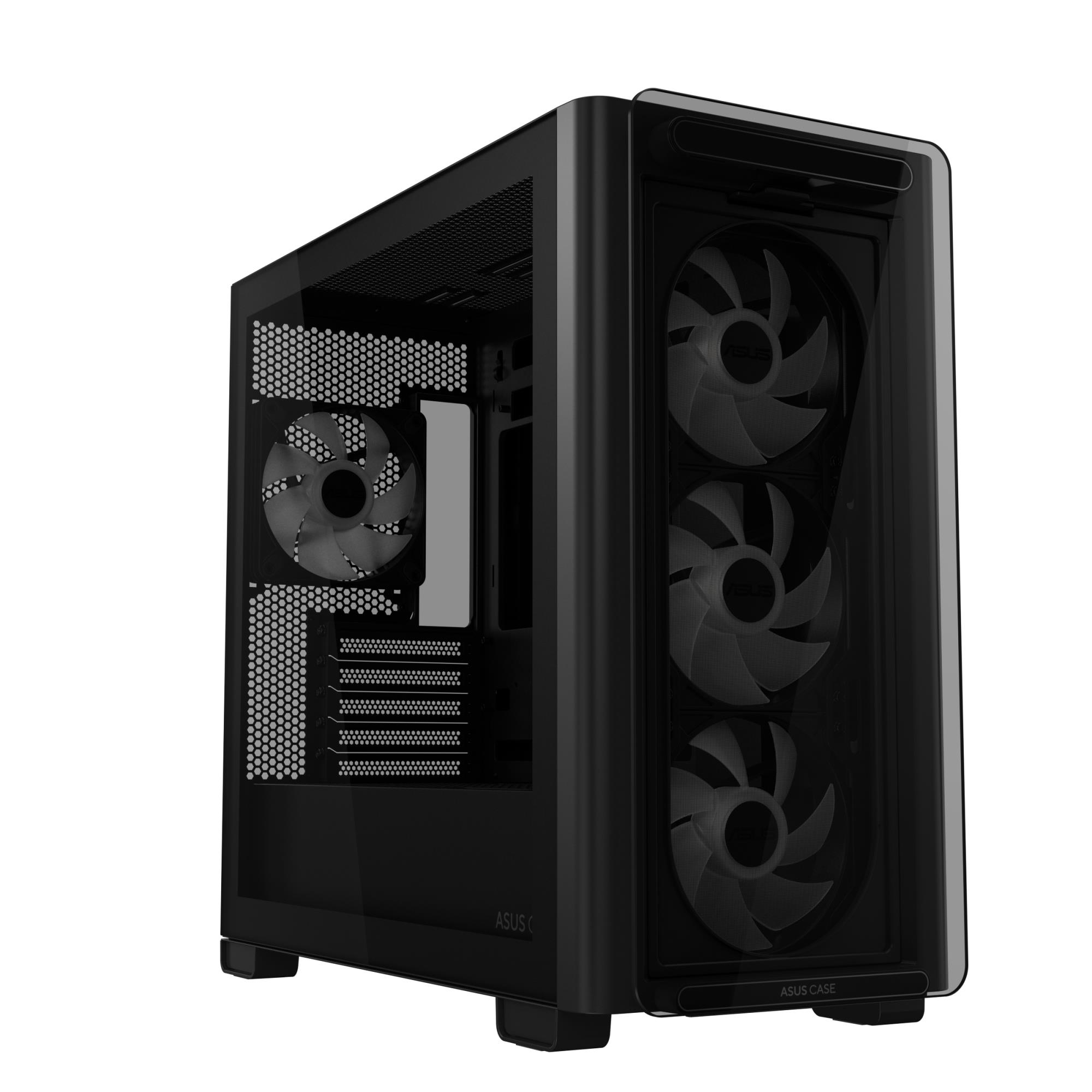 Case ASUS A23 PLUS MidiTower Case product features Transparent panel MicroATX MiniITX Colour Black A23PLUSTG/ARGBBLACK - Image 6