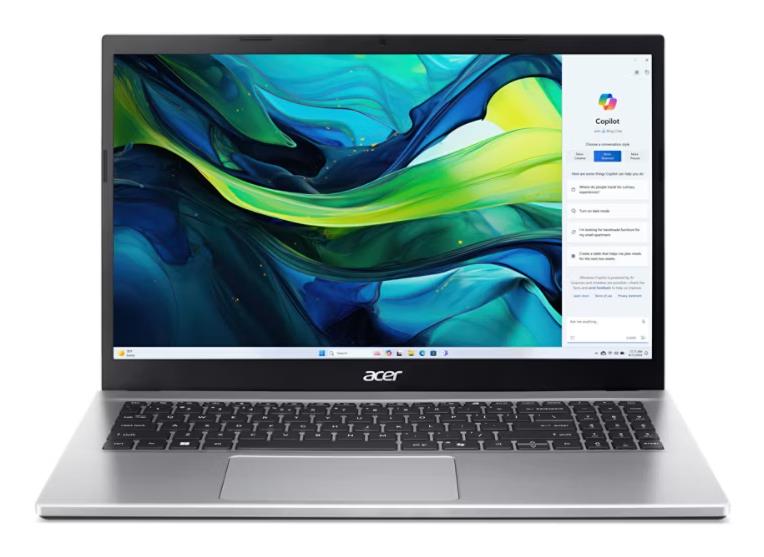 Notebook ACER Aspire Go 15 CPU AMD RyzenT 5 5625U 2.3 GHz 15.6 " 1920 x 1080 pixels RAM 16 GB DDR4-SDRAM SSD 512 GB Discrete graphics Not available On-board graphics Yes Keyboard language English OS installed Windows 11 Home Colour Silver Weight 1.78 kg NX.J7WEL.001 - Image 3