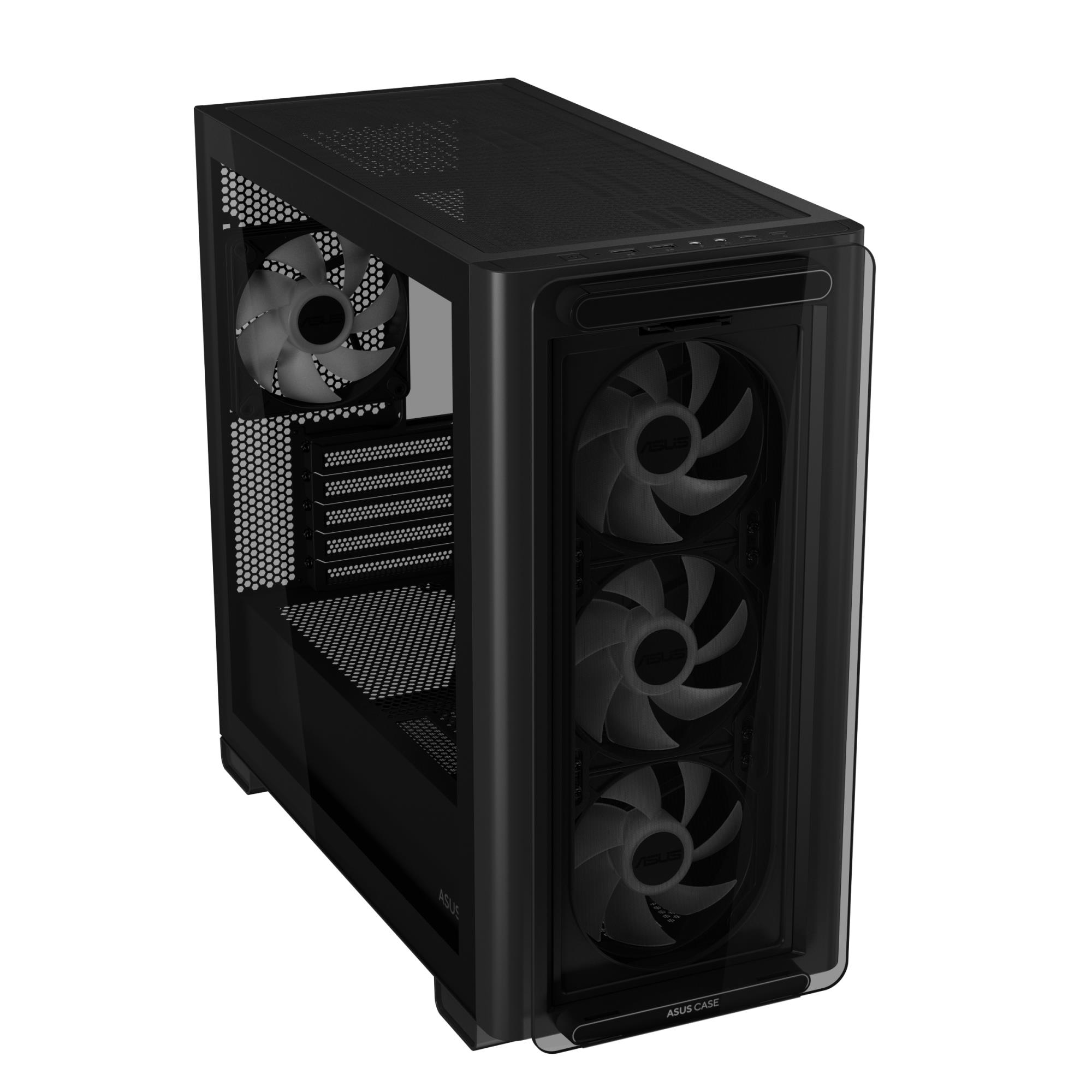 Case ASUS A23 PLUS MidiTower Case product features Transparent panel MicroATX MiniITX Colour Black A23PLUSTG/ARGBBLACK - Image 8