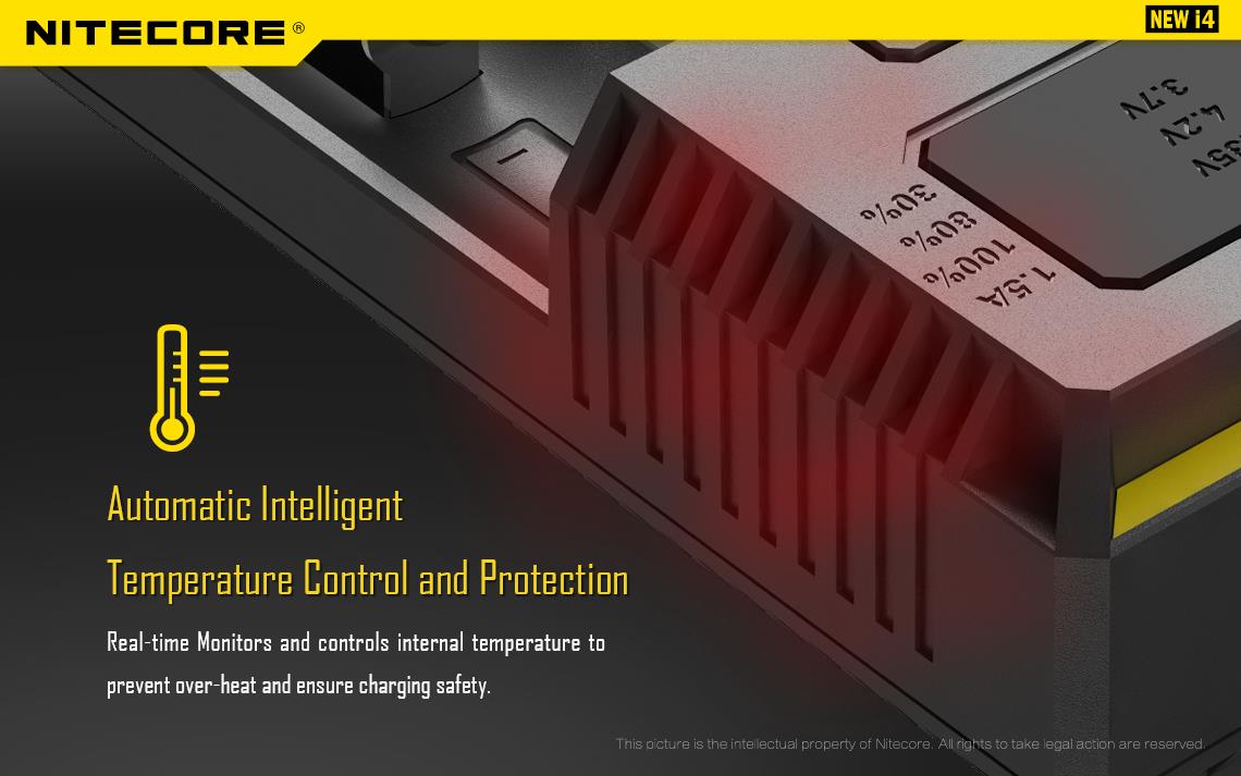 BATTERY CHARGER 4-SLOT/INTELLICHARGER NEW I4 NITECORE - Image 4