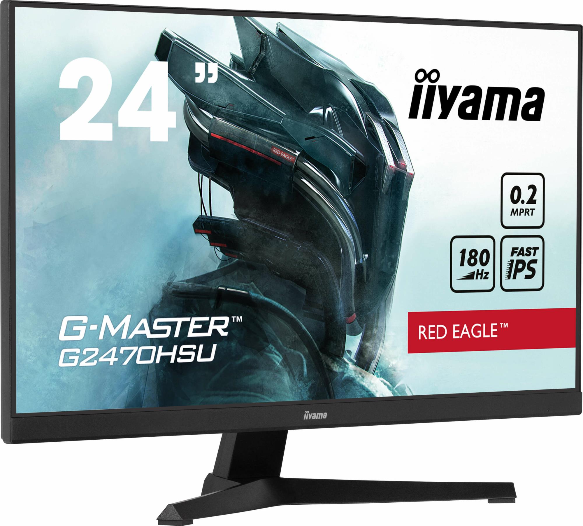 LCD Monitor IIYAMA G2470HSU-B6 24" Panel IPS 1920x1080 16:9 180Hz Matte 0.2 ms Speakers Colour Black G2470HSU-B6 - Image 2