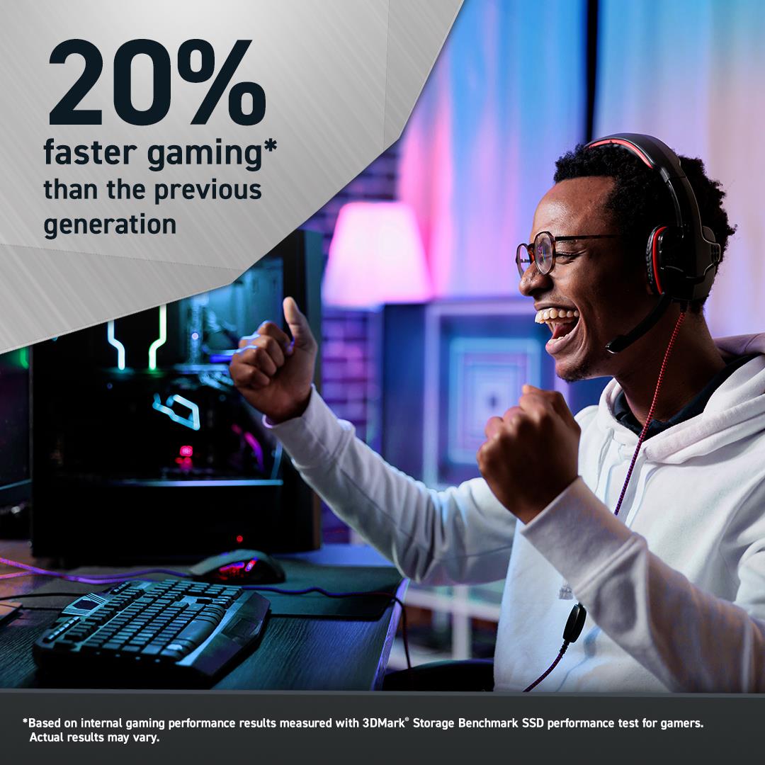 SSD CRUCIAL T700 2TB M.2 PCIe Gen5 NVMe TLC Write speed 11800 MBytes/sec Read speed 12400 MBytes/sec TBW 1200 TB CT2000T700SSD5 - Image 4