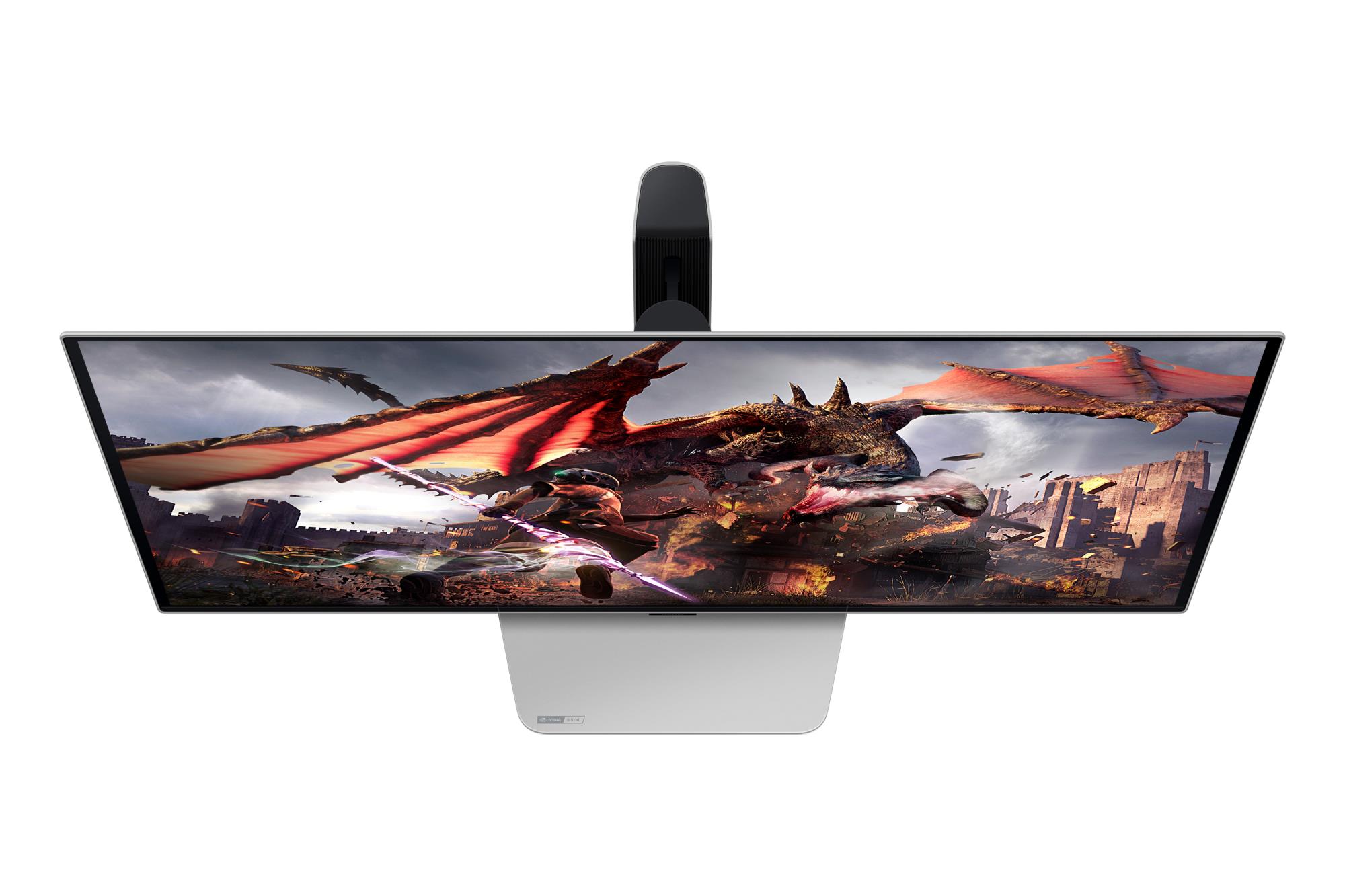 Monitor SAMSUNG 32" Gaming/Smart/4K Panel OLED 3840x2160 16:9 0.03 ms Speakers Swivel Pivot Height adjustable Tilt Colour Silver LS32DG802SUXDU - Image 11