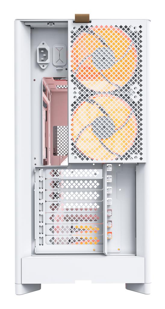 Case MONTECH HS02 PRO MidiTower Case product features Removeable HDD basket/Transparent panel Not included ATX MicroATX MiniITX Colour White HS02PRO(W) - Image 5