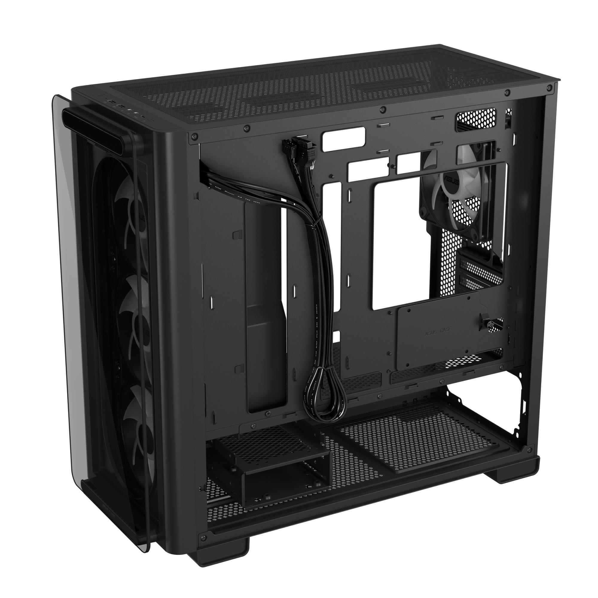Case ASUS A23 PLUS MidiTower Case product features Transparent panel MicroATX MiniITX Colour Black A23PLUSTG/ARGBBLACK - Image 11