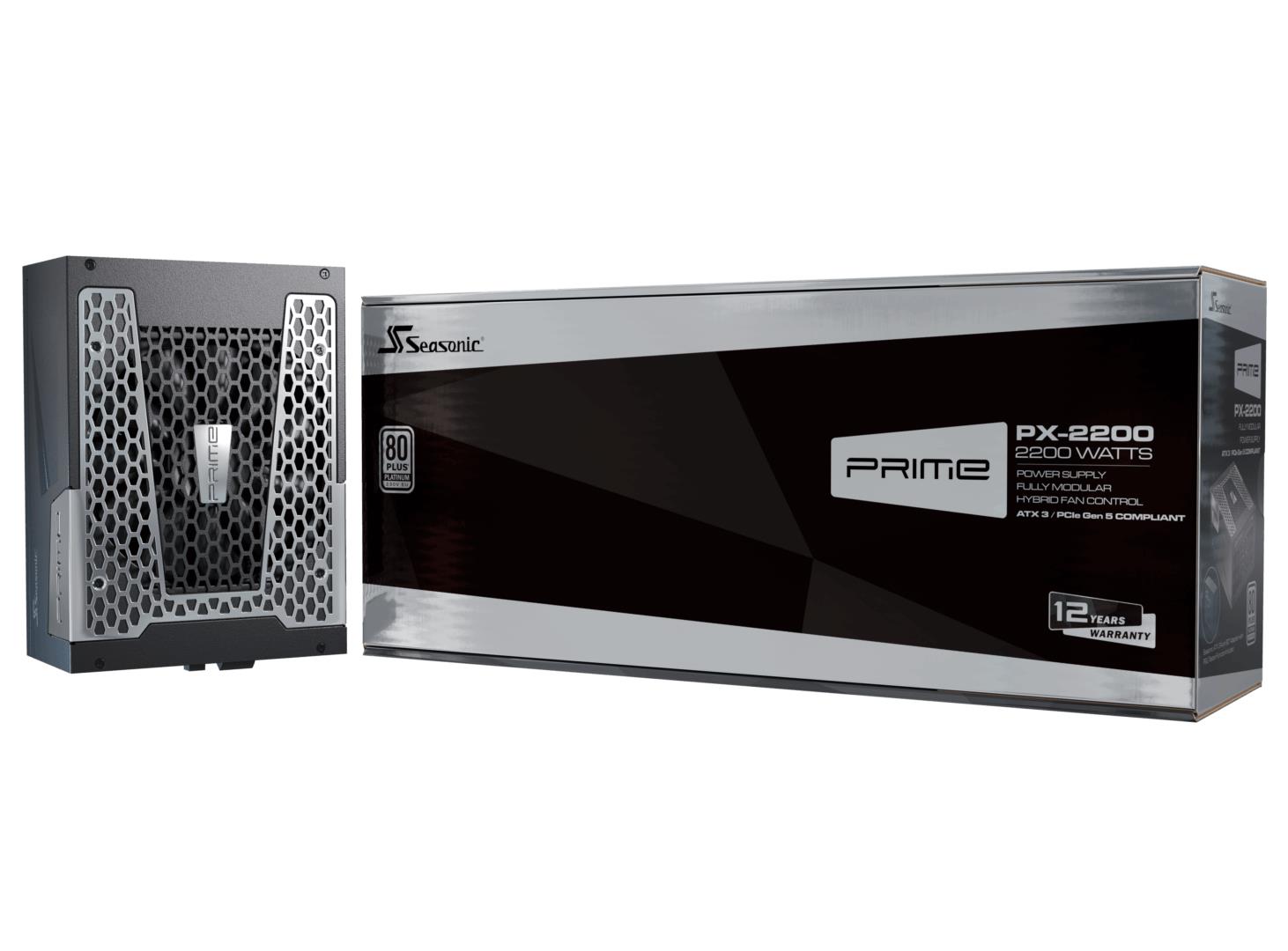 Power Supply SEASONIC PRIME PX ATX 3.1 2200 Watts Efficiency 80 PLUS PLATINIUM MTBF 100000 hours PRIME-PX-2200-ATX30 - Image 8