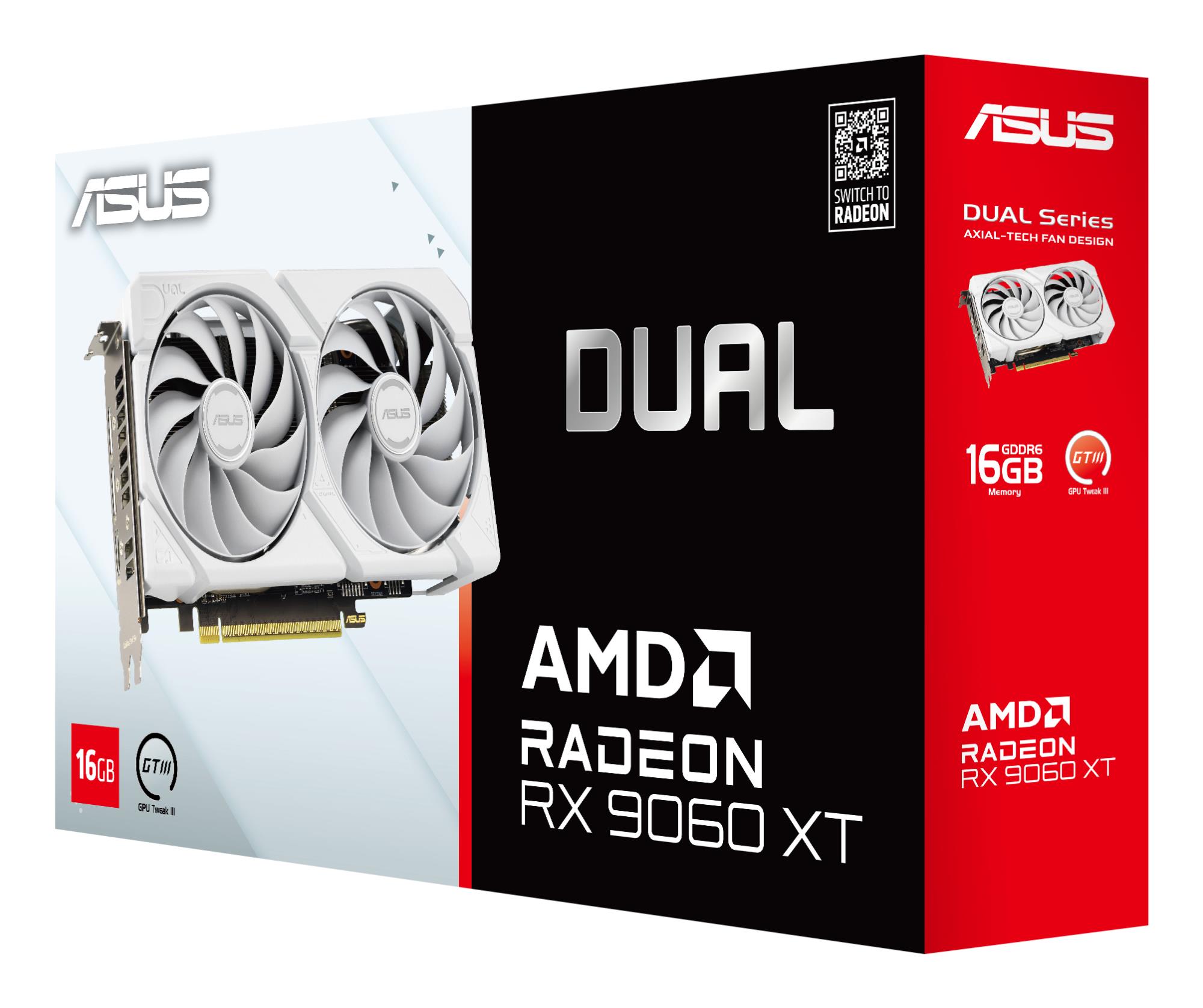 Graphics Card ASUS AMD Radeon RX 9060 XT 16 GB GDDR6 PCI Express 5.0 Active DUAL-RX9060XT-16G-WH - Image 16
