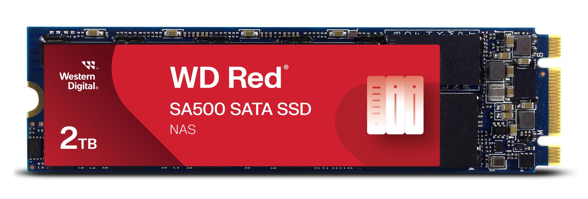 SSD SANDISK 1300xTBW rating MTBF 1750000 h Read speed 560 MB/s Write speed 530 MB/s Serial ATA III M.2 2000 GB POWERED BY SANDISK Red SA500 WDS200T1R0B - Image 2