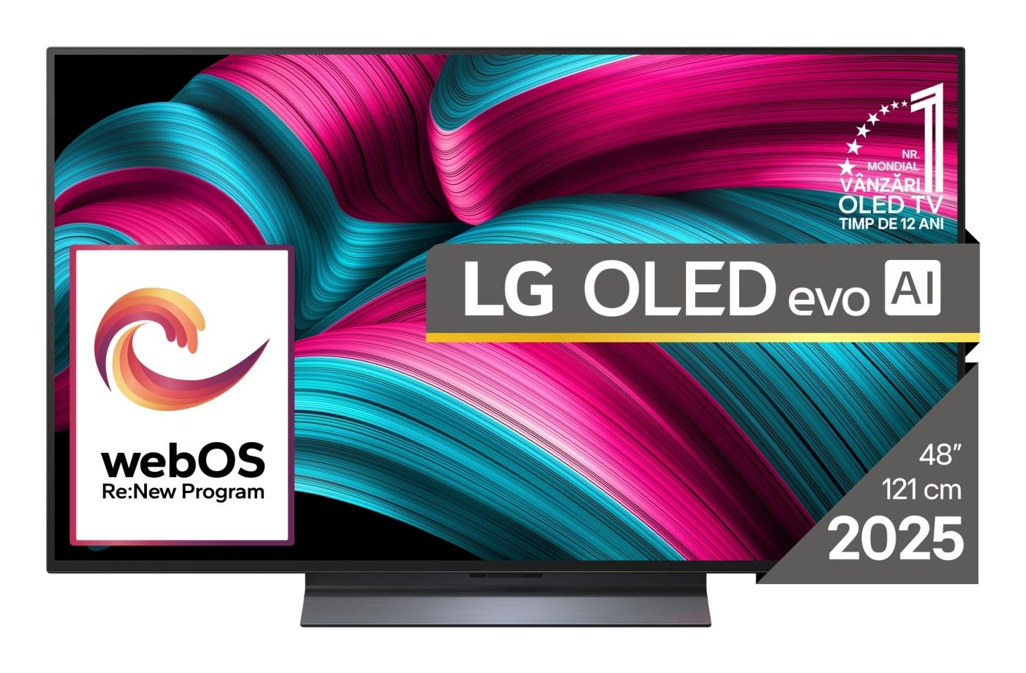 TV Set LG 48" OLED/4K/Smart 3840x2160 Wireless LAN Bluetooth webOS Black OLED48C51LA - Image 2