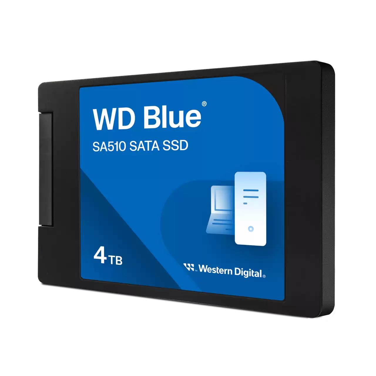 SSD SANDISK Blue SA510 POWERED BY SANDISK 4000 GB Serial ATA Write speed 520 MB/s Read speed 560 MB/s 2.5" WDS400T3B0A - Image 2